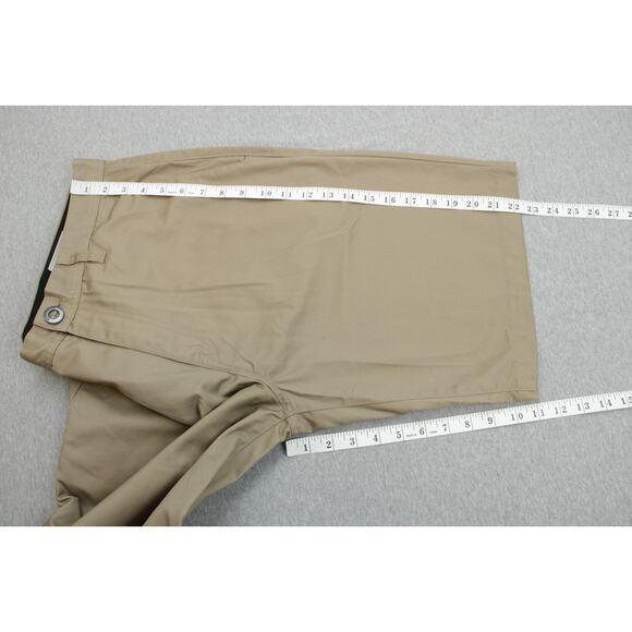 Volcom Shorts Mens 34 Beige Chino Flat Front True To This 11" Inseam - Picture 6 of 7